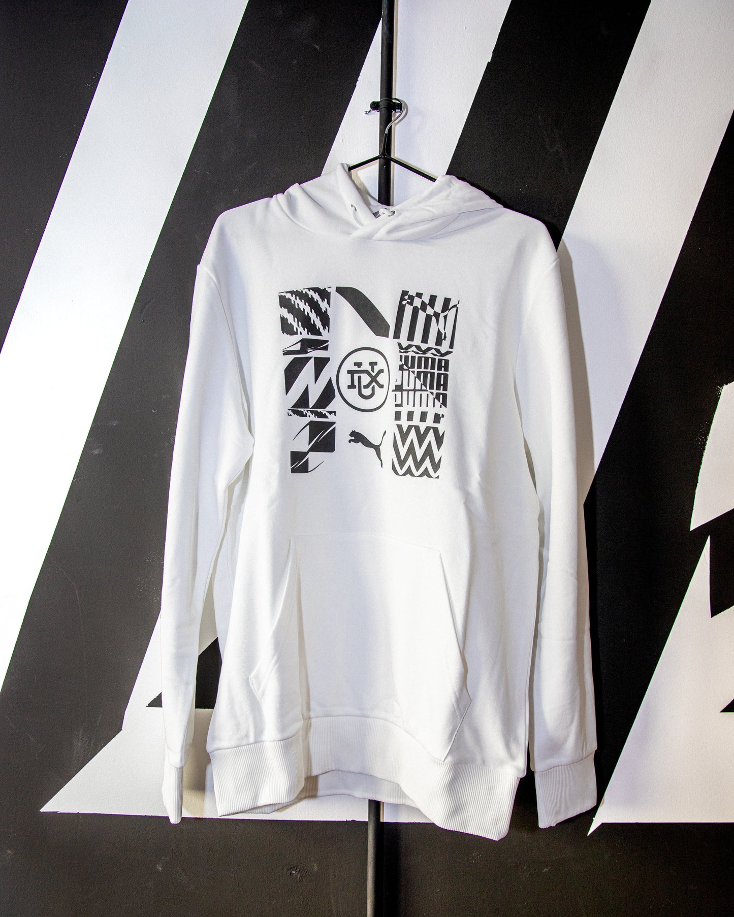 Sudadera blanca con capucha PUMA x DUX