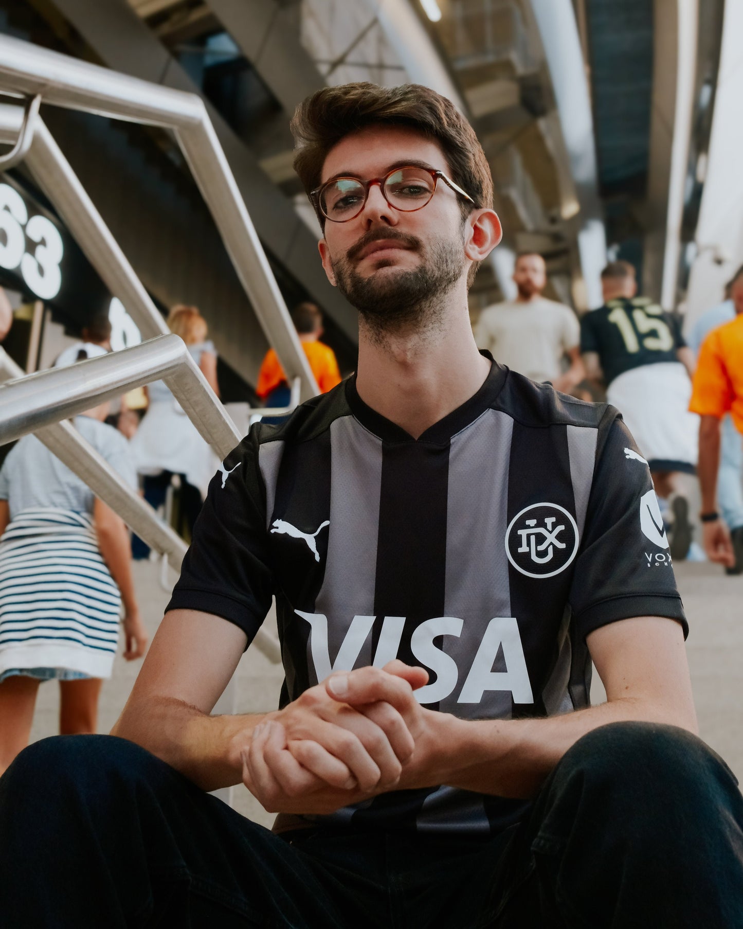 Camiseta Hombre 2ª Equipación Negra 24/25