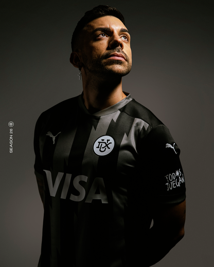 Camiseta Hombre 2ª Equipación Negra 25/26